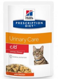 Hill's Prescription Diet Urinary Stress Cat Food With Chicken Pouch